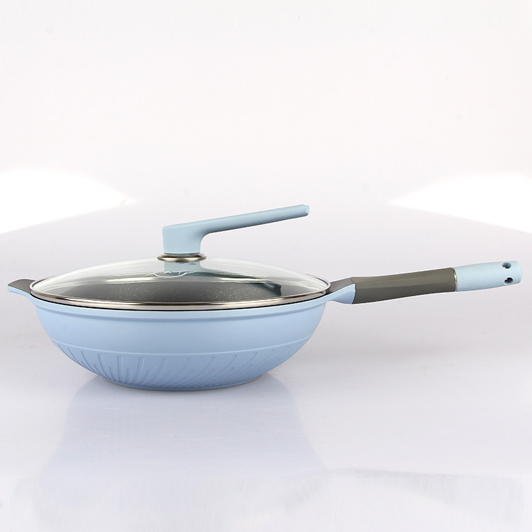 德国不粘锅_德国bat麦饭石不粘锅无油烟32cm