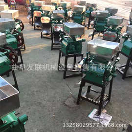 家用小型花生破碎机 电动对辊式豆扁机 杂粮压片机图片