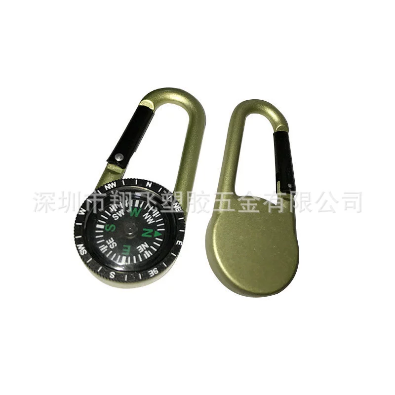 Компас из алюминиевого сплава цинка карабин быстрая пряжка