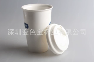 单层双层陶瓷咖啡杯双层随手杯定做通过NBCU和SMETA验厂
