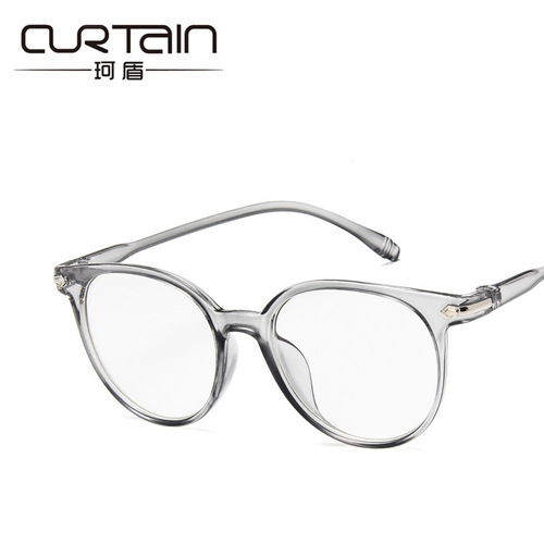 New 2017 Retro Fashion Flat-Sided Glasses 15959 Transparent Color Frame Student Versatile Literary Eyeglass Frame