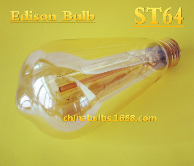 direct deal ST64 220V-240V-40W E27 Edison light bulb To fake something antique bulb