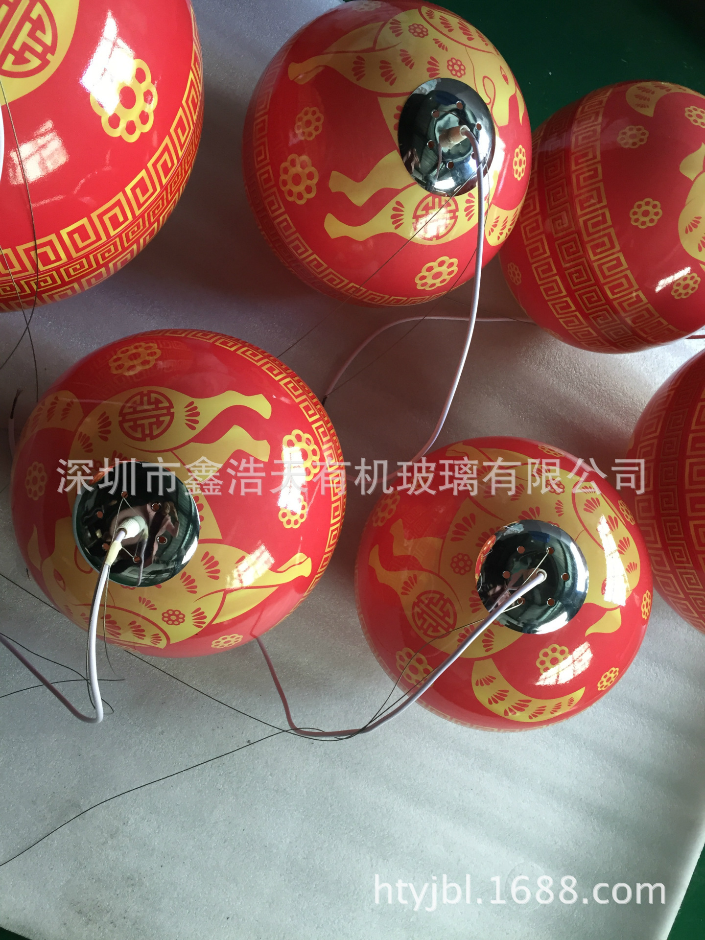 工厂亚克力印图案圆球罩透明装饰球品牌服饰店橱窗展览道具