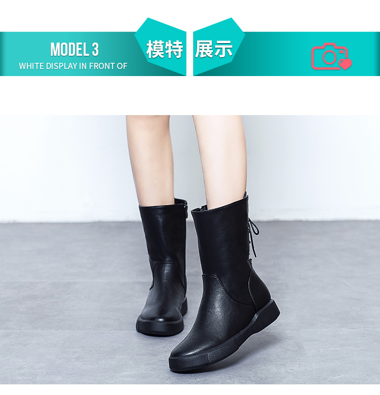 Bottes femme en PU de haute qualité - Ref 3355392 Image 12