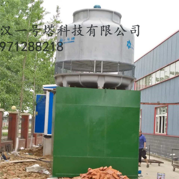 湖北武汉实力厂家圆形玻璃钢逆流式冷却塔工业高温冷却塔