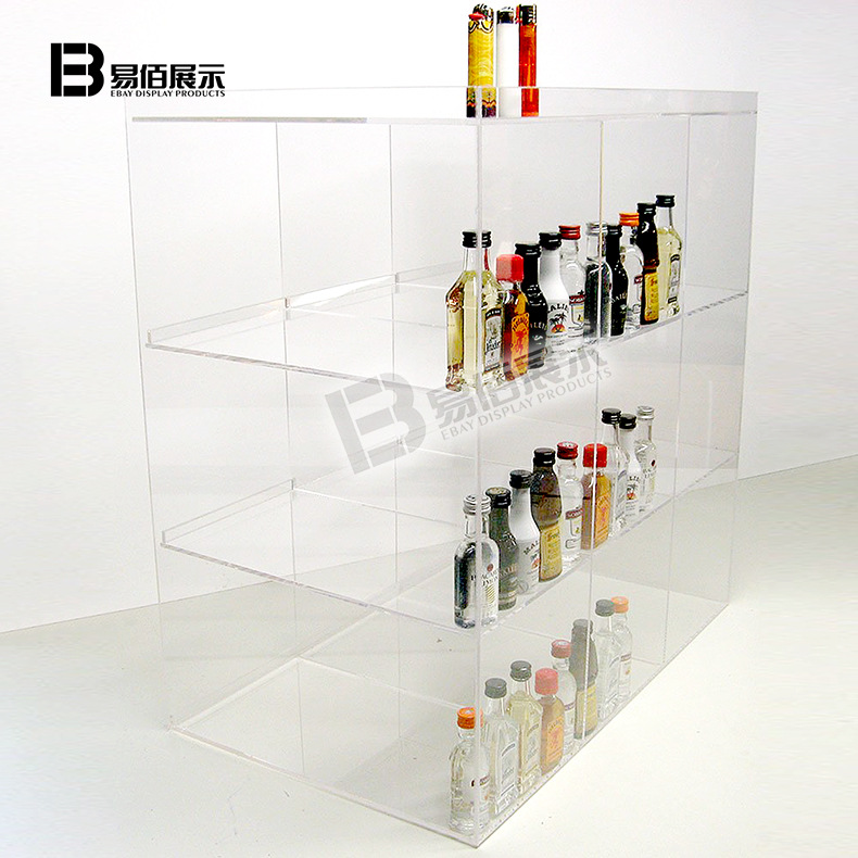 深圳厂供应亚克力酒柜酒架亚克力展示架饮料食品售卖架亚克力加工