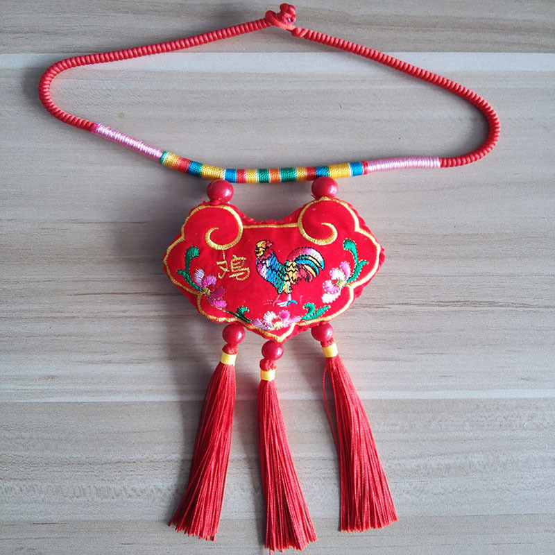 祈福端午大号挂脖带叫叫会响生肖荷包 2017新款属相香包香囊挂件|ms