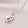 Necklace, birthday charm, fashionable accessory, silver 925 sample, wholesale, Korean style, 925 sample silver