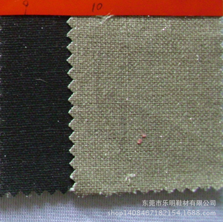 FB007支持网购混批10*10涂层烫银麻布鞋材箱包面料