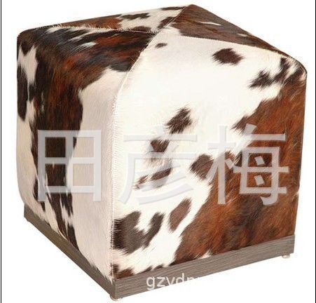 批发家居装饰类用整张自然颜色奶牛毛皮革