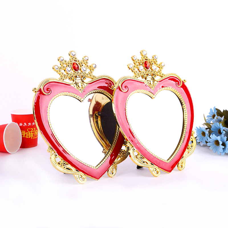 Manufactor Direct selling Wedding supplies mirror Bride Dress Cosmetic mirror Jubilation Dowry gules Cosmetic mirror