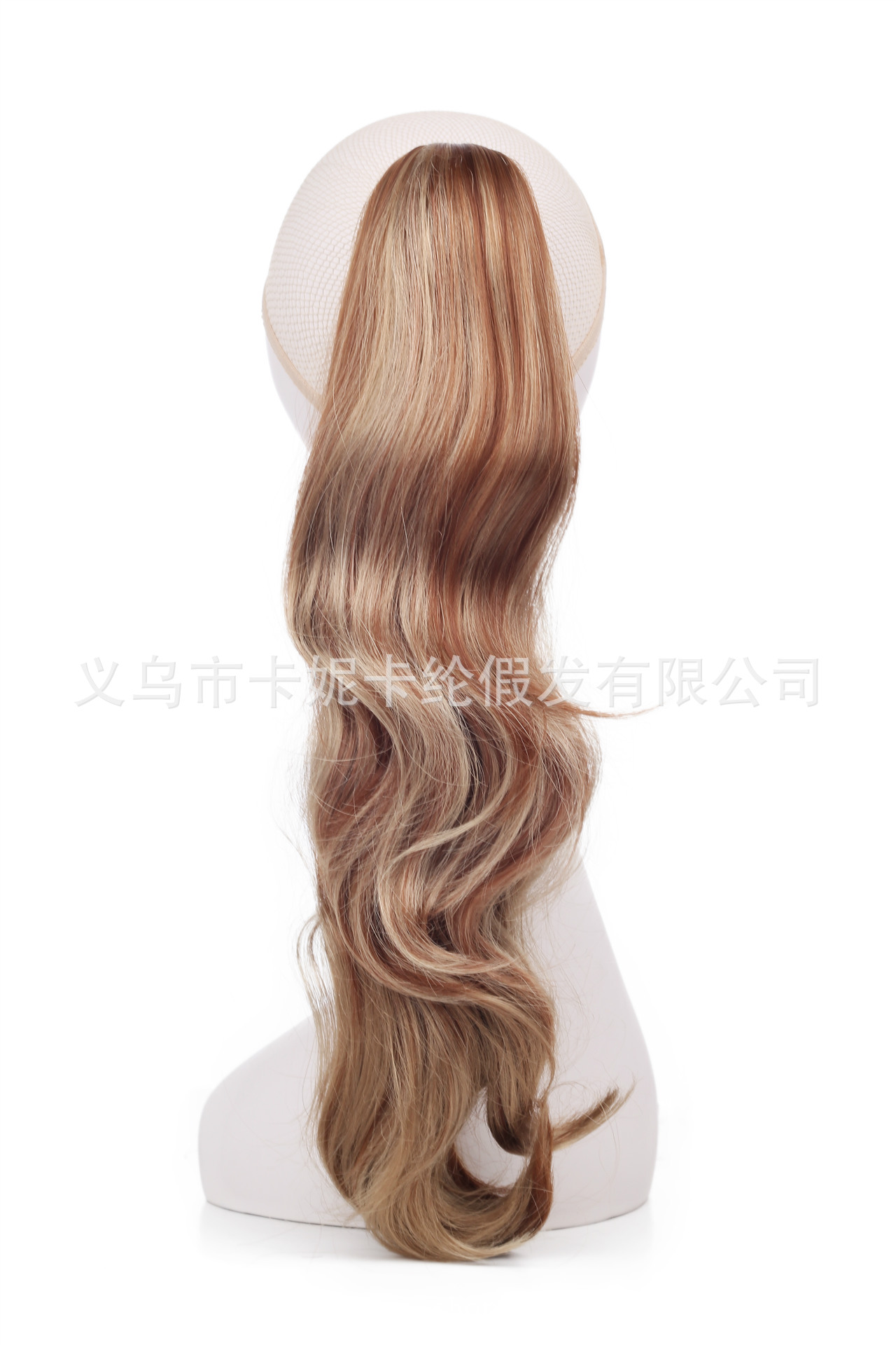 H020 marrón blanco cola de caballo europea y americana moda para mujeres