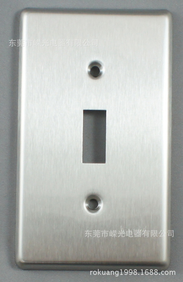 ST102 120型面板插座盖板不锈钢430材质美标单联插座面盖方型盖板