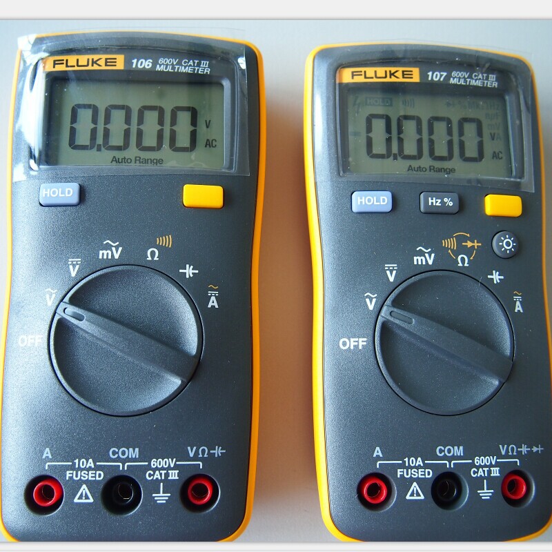 福禄克Fluke106数字式万用表F107便携式万能表数字式原装正品现货