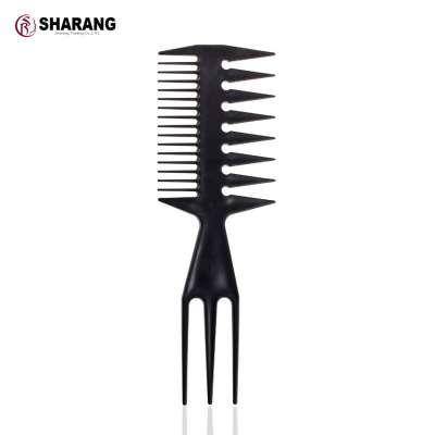 沙瓤官方黑色塑料梳子 理發店專用 剪發美發工具小百貨發梳 50049