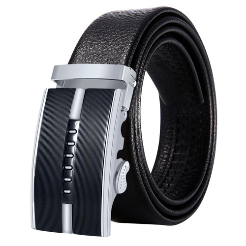Men's belt automatic buckle belt super fiber scratch-resistant manufacturer wholesale street stall goods drop shipping