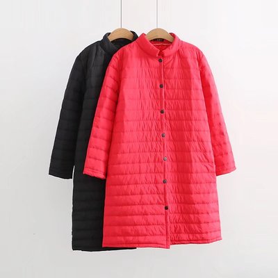 B4大码女装2017秋装新款胖mm宽松显瘦韩版轻薄棉衣外套055|ms