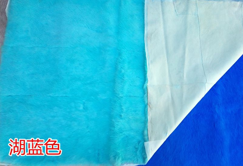 彩色家兔毛褥子