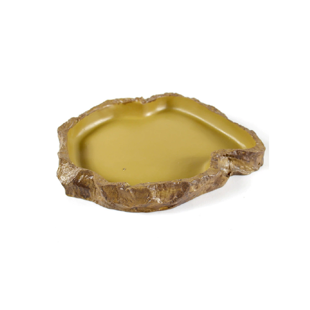 Кормовая тарелка из смолы альпинистский корм для домашних животных Ящерица Черепаха Рог Лягушка Змея хранение ландшафта Дворец гусеничные принадлежности бассейн пищевая тарелка водяная тарелка