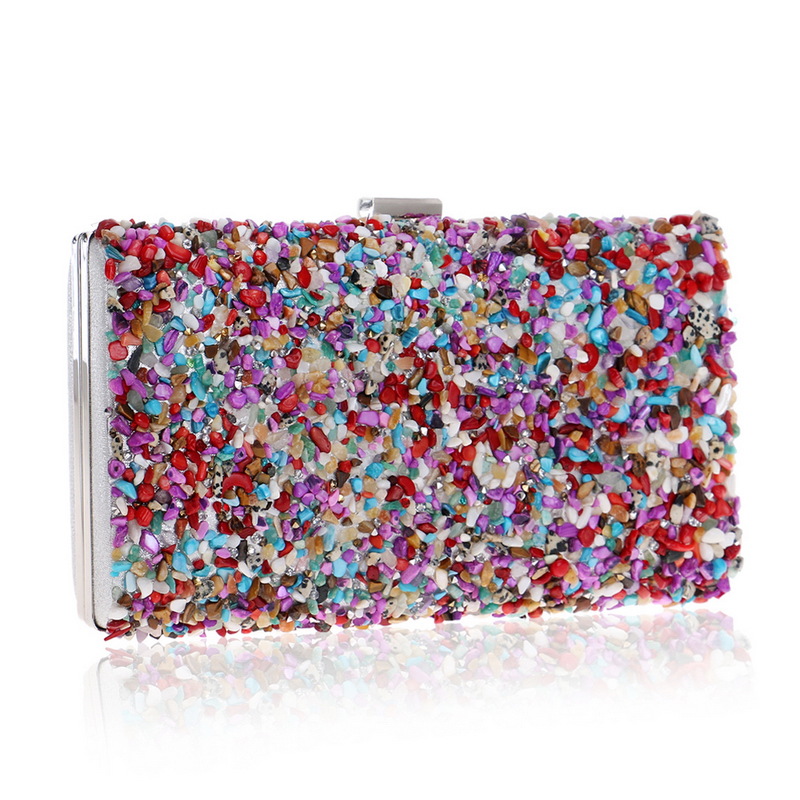 New Ladies Party Dress Banquet Bag Clutch Bag Small Square Bag Wholesale Nihaojewelry display picture 11