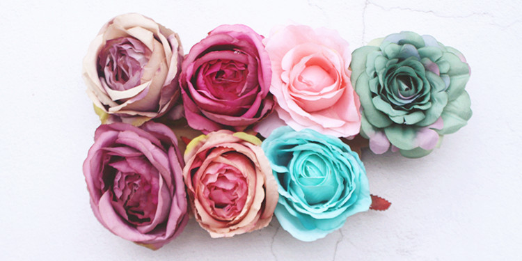 Artificial rose flowers, artificial flower heads, artificial flower wholesale, DIY small flower buds, wedding flower wall flower arrangement detail image 9