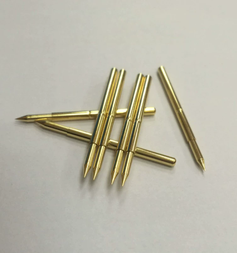 华荣探针 2.4 Test ejector pin Conductive spring pin P125-B PA125-B1 gold-plated pointed pin
