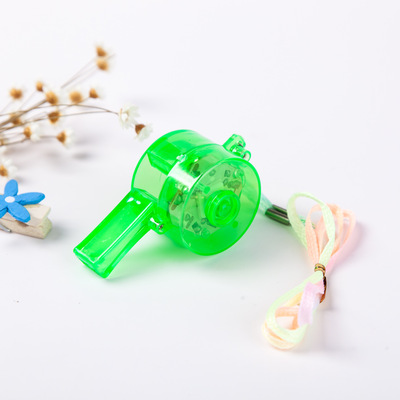 圓形發光口哨 助威閃光哨子 酒吧聚會氣氛用品夜光口哨燈玩具批發