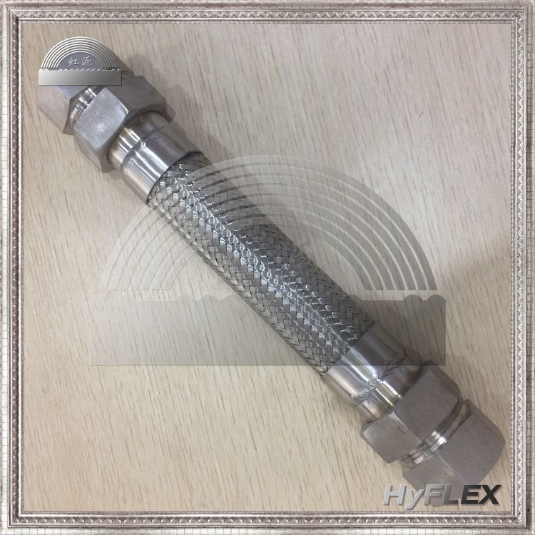 不锈钢波纹管金属软管 两端活动螺母连接 DN15 20 25MM