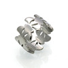 Fashionable classic universal ring stainless steel, Korean style, four-leaf clover, simple and elegant design