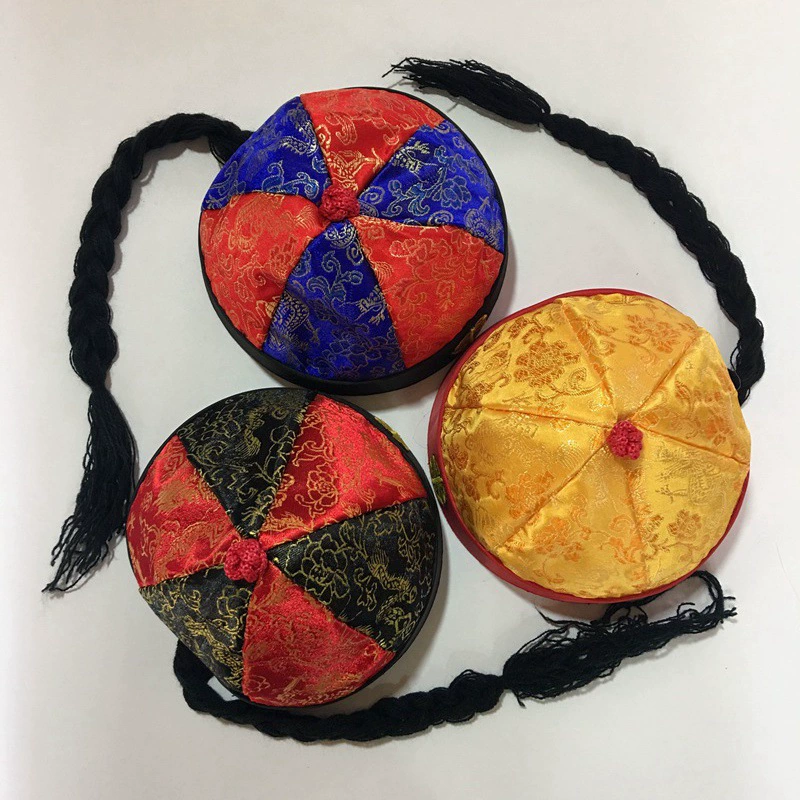 Этнический стиль детский взрослый костюм Тан шляпа для выступлений мягкая шляпа модельная шляпа из кожи дыни императорская шляпа