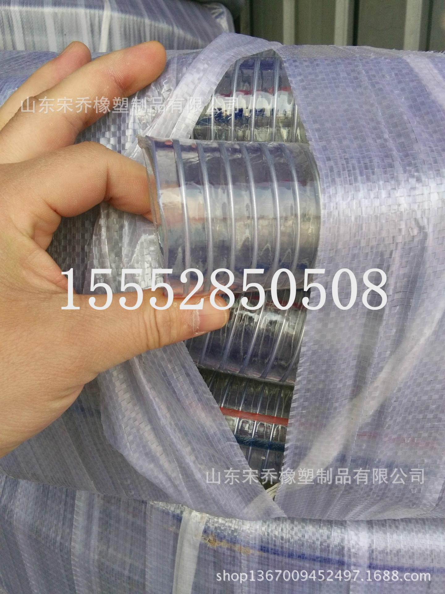 钢丝增强软管13-250mm无毒无味四季柔软PVC透明钢丝管