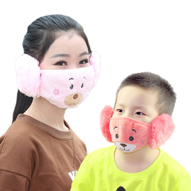 Parent child adult child ear mask baby universal dust-proof warm mask