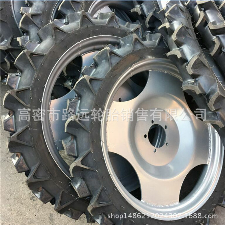 改装打药机采棉机轮胎 9.5-24 12.4-26充气轮胎配钢圈内胎