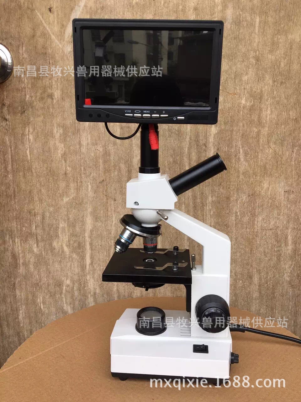 生物恒温显微镜猪人工授精教学显微镜37度检测猪精子科显微镜