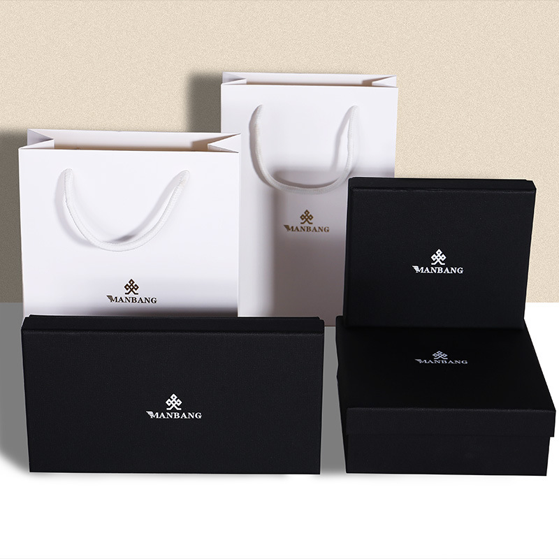 送礼包装盒钱包盒皮带盒套装加厚纸质盒子礼品袋商务馈送配套礼盒