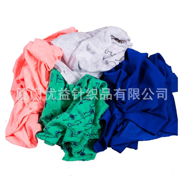 工业擦机布 全棉工厂边角料新布抹布 吸水吸油花色新布批发