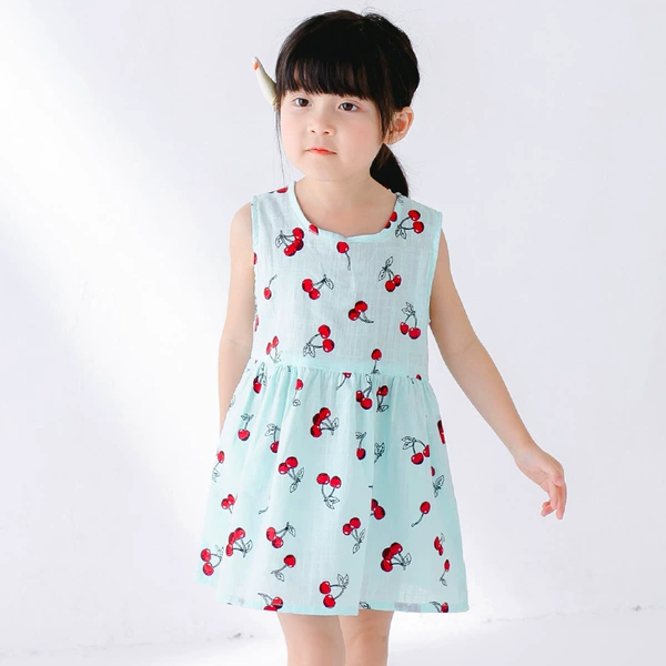 666 cotton and linen-blue cherry