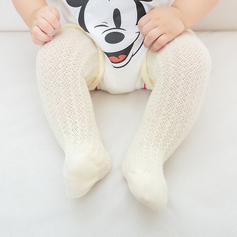 Calcetines de bebé calcetines antimosquitos de malla delgada de verano para niños y niñas niños boca suelta bebé calcetines sobre la rodilla medias no apretadas