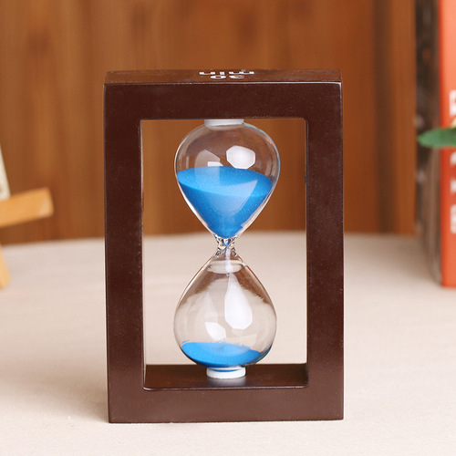 Hourglass creative gift 30-minute wooden hourglass timer, gift for men and women, holiday birthday ornaments