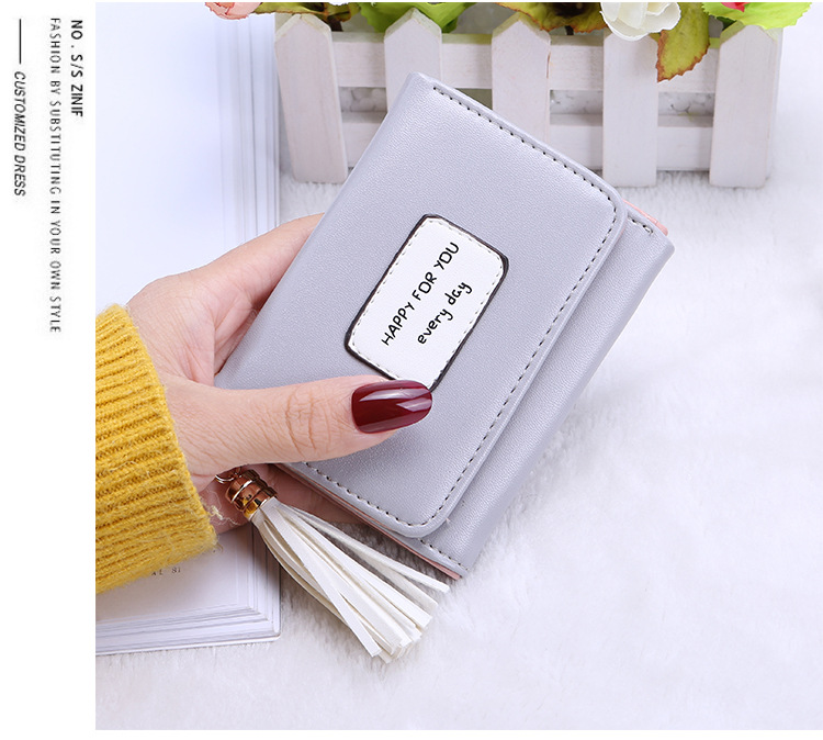 Women's Letter Pu Leather Zipper Buckle Coin Purses display picture 1