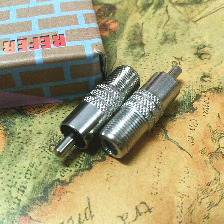 RCA公转F母转接头 莲花公转F母转换头 F头转接头 莲花RCA转换头
