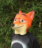 Crazy Animal City Zootopia Cartoon Nick Fox Head Home House Cat, кролик, обезьяна, собака, собака, собаки и маска львов