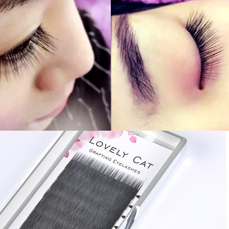 grafting plant False eyelashes 0.10 Crude and lifelike Baby straight hair men and women fashion Single