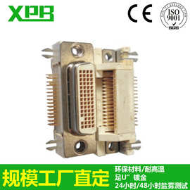 深圳工厂DVI59PIN 90度注塑低频公母头焊线插座条形阻燃DVI插头