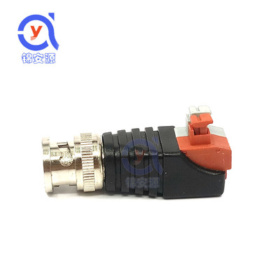 按压式BNC视频转接头 免焊压线式BNC公头转接头 监控用视频转接头
