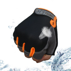Men's half-finger training breathable mesh gloves electric vehicle motorcycle riding gloves thin fitness half-finger gloves