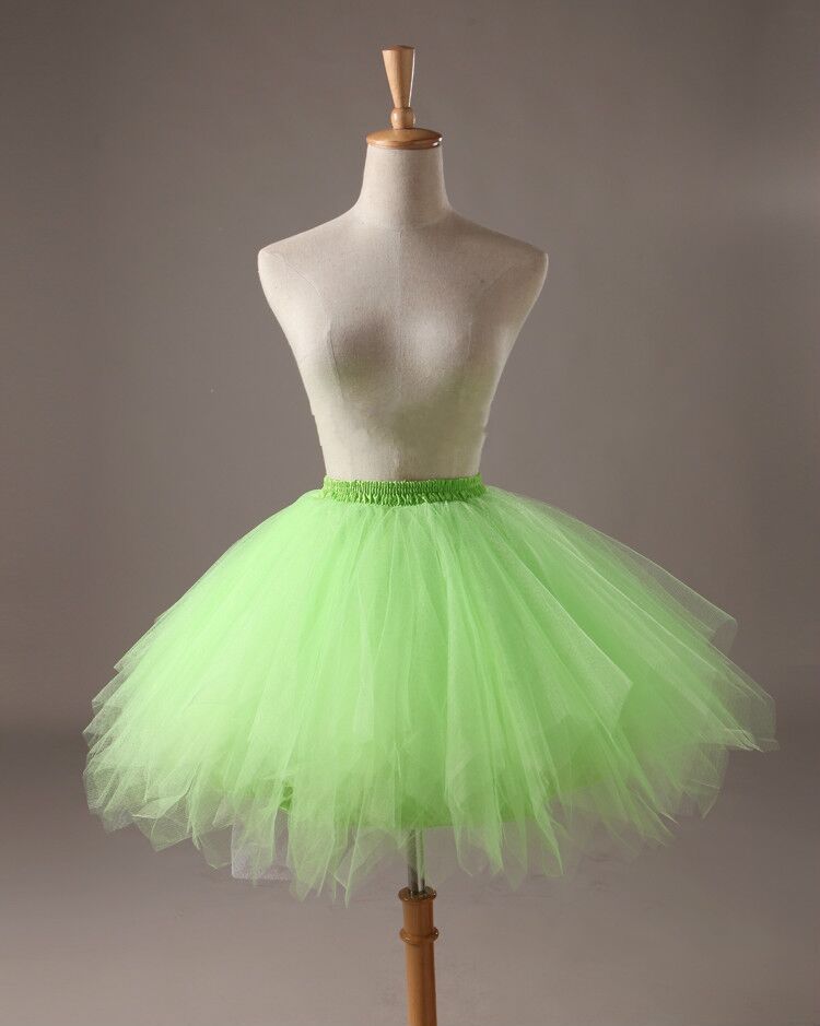 Candy color multi-color de media longitud pettiskirt estudio fotografía de la boda media-longitud pequeña falda de color de la falda de apoyo