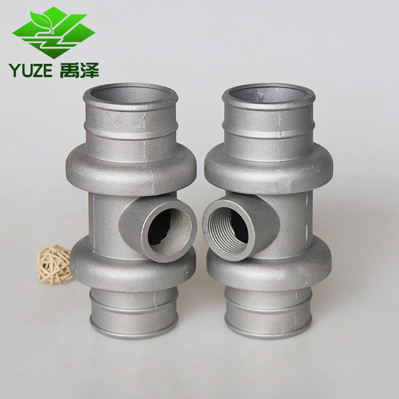 厂家批发304铝制三通灌溉水带排水三通摇臂喷灌金属三通管件配件