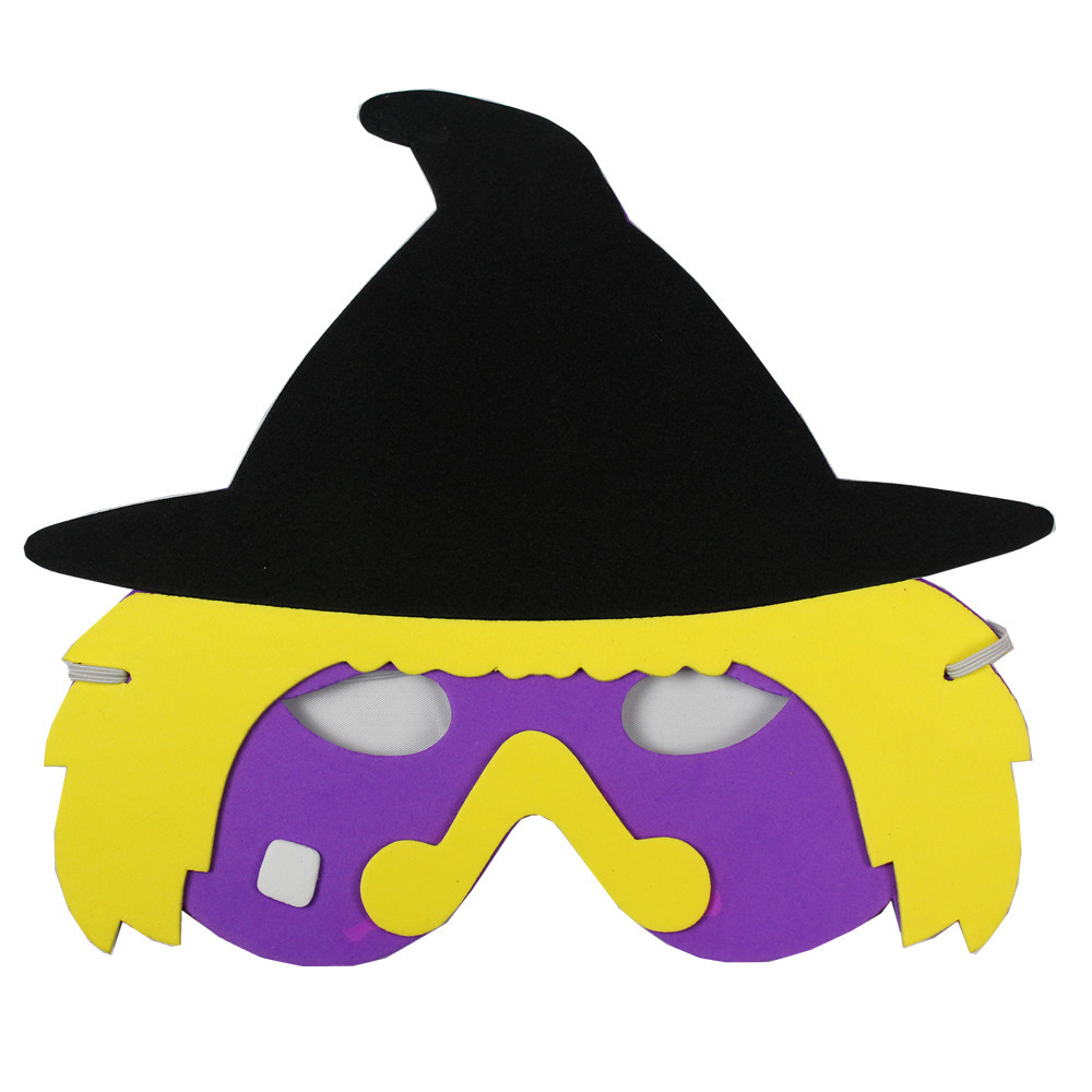 10g Halloween kindergarten Eva máscara de dibujos animados actividad padre-hijo animal vestido pirata máscara calabaza Murciélago