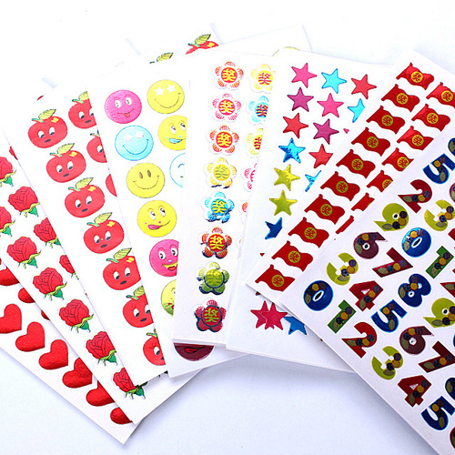 Reward Stickers Wholesale Sticker Children's Stickers Teachers in Kindergarten for Elementary School Students Cartoon Bubble Stickers 